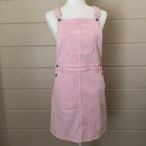 Crewcuts Pink Denim Overall Size 14